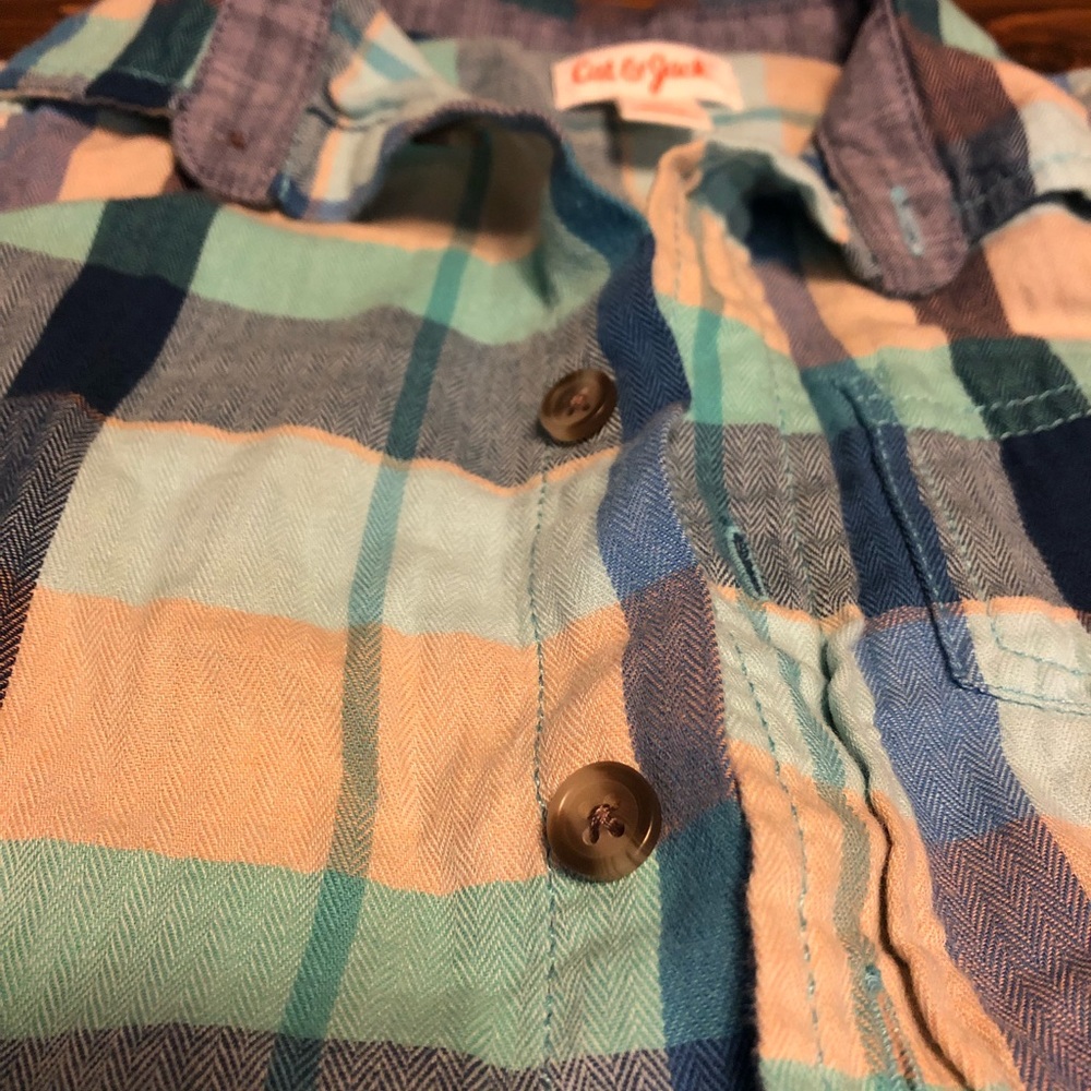 Kids Cat & Jack plaid shirt size 18m - Picture 4 of 4